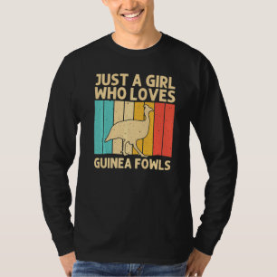 T-shirt Guinée Fowling Pour Les Filles Oiseaux Poulet Ferm
