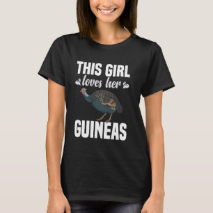 T-shirt Guinée Hen Céramique Hen Nourriture Oiseau Oiseau