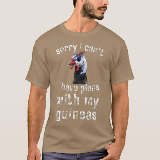 T-shirt Guinée Hen Volaille ferme Bird Pays Drôle Désolé J