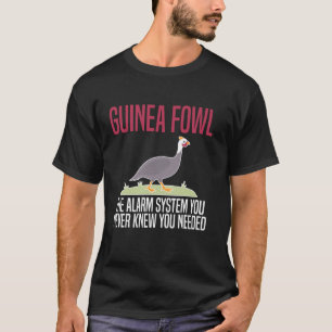 T-shirt Guinée Oiseau De Poulet Fouetté Système D'Alarme
