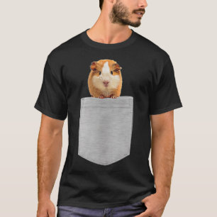 T-shirt Guinée Pig Fake Poche Hampe Art Rodent Animal N