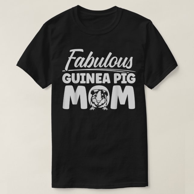 T-shirt Guinée Pig Maman Fabulous Cavy (Design devant)