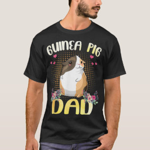 T-shirt Guinée Pig Papa Cavy Guinée Pig Fête des pères Cad