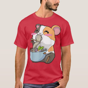 T-shirt Guinée Pig Ramen Noodles Kawaii