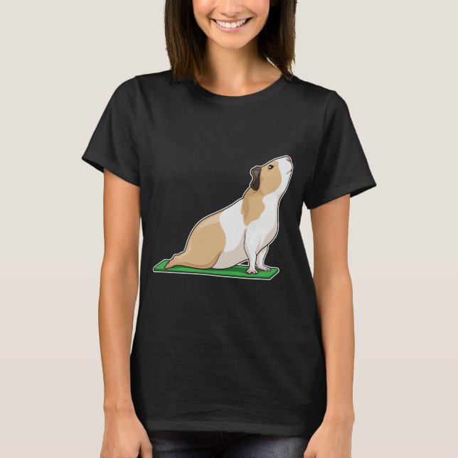 T-shirt Guinée porc yoga Fitness (Devant)