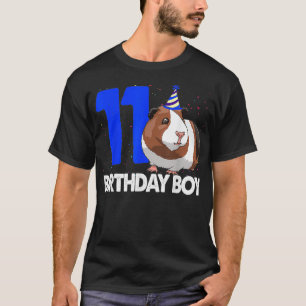 T-shirt Guinéen Cochon Anniversaire Garçon 11 Femmes Cavy 