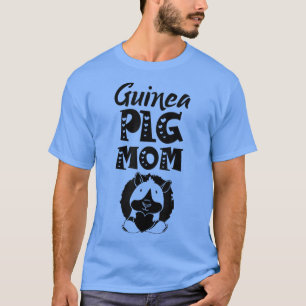 T-shirt Guinéen Cochon Maman Animal Mignonne Oreille T-Shi