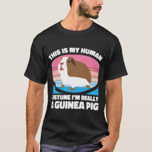 T-shirt Guinéen Cochon Mon Costume Humain Cute Furry Pomme