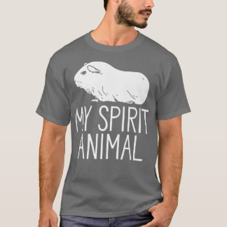 T-shirt Guinéen Cochon Mon Esprit Animal Hamster Animaux A