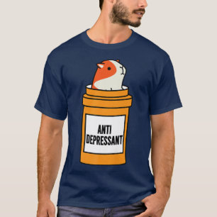 T-shirt Guinéen Cochon pilules Bonne humeur Positive Relai