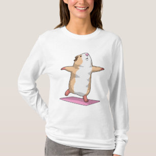 T-shirt Guinéen Cochon Yoga Méditation Fitness