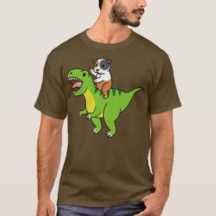 T-shirt Guinéen équitation T-Rex Dinosaur Animal de compag