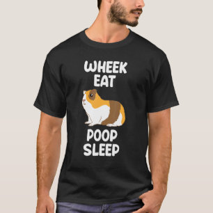 T-shirt Guinéen Vie de porc Roue Mange Poop Sommeil Furie 