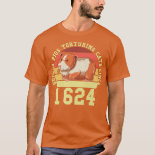 T-shirt Guinéens Tirturant Des Chats Depuis 1624 Guinéen
