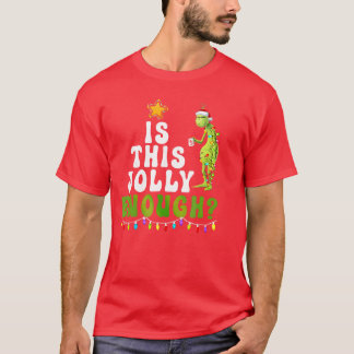 T-shirt Guirlandes de Noël vertes assez joyeuses d'Ishis