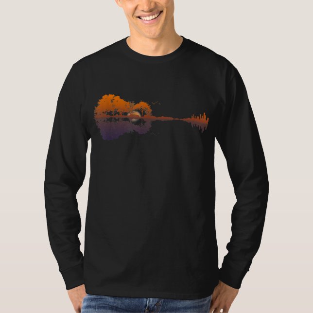 T-shirt Guitar Lake Shadow (Devant)
