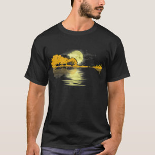 T-shirt Guitar Lake Shadow Love Guitar