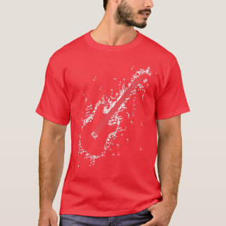 T-shirt Guitar notes awesome design