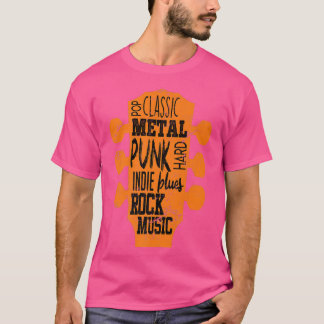 T-shirt Guitar Rock Music Punk Rock Classic Rocker Guitari