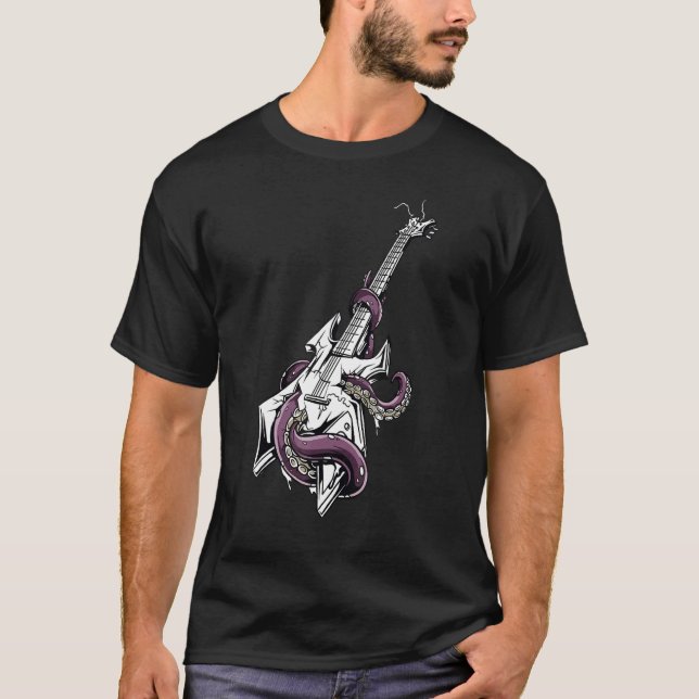 T-shirt Guitar Squid (Devant)
