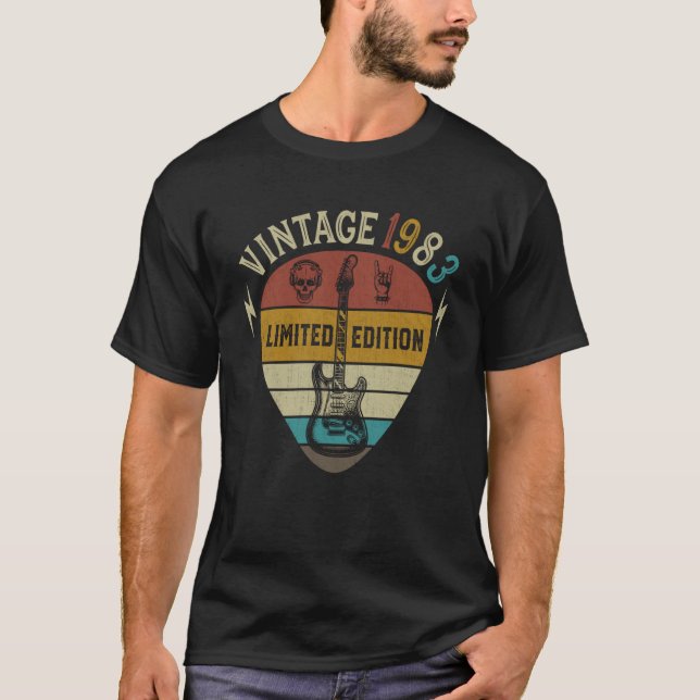 T-shirt Guitare 40e anniversaire Best of 1983 (Devant)
