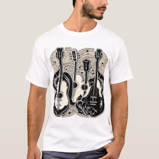 T-shirt Guitare acoustique classique