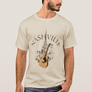 T-shirt Guitare acoustique de Nashville