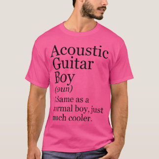 T-shirt Guitare acoustique Définition Garçon Drôle Sarcast