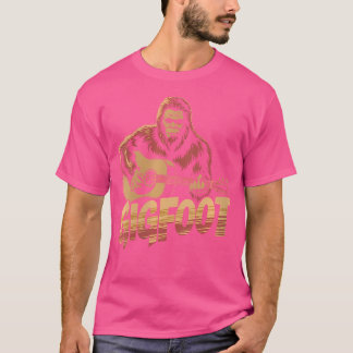 T-shirt Guitare Acoustique Gigfoot Bigfoot Sasquatch Femme