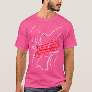 T-shirt Guitare Acoustique Guitariste Basse Lecteur Musici