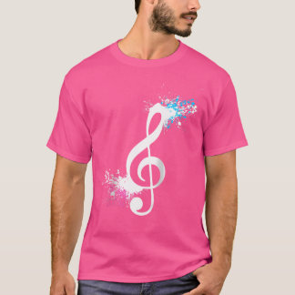T-shirt Guitare acoustique Guitariste Notes musicales Musi