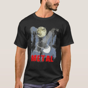 T-shirt Guitare acoustique Hard Rock Métal