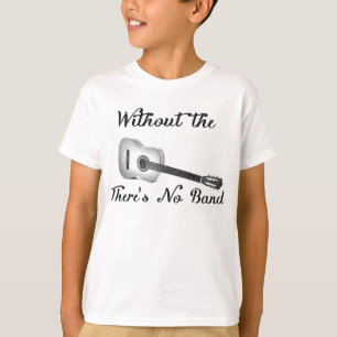 T-shirt Guitare acoustique Les manches de base de l’enfant