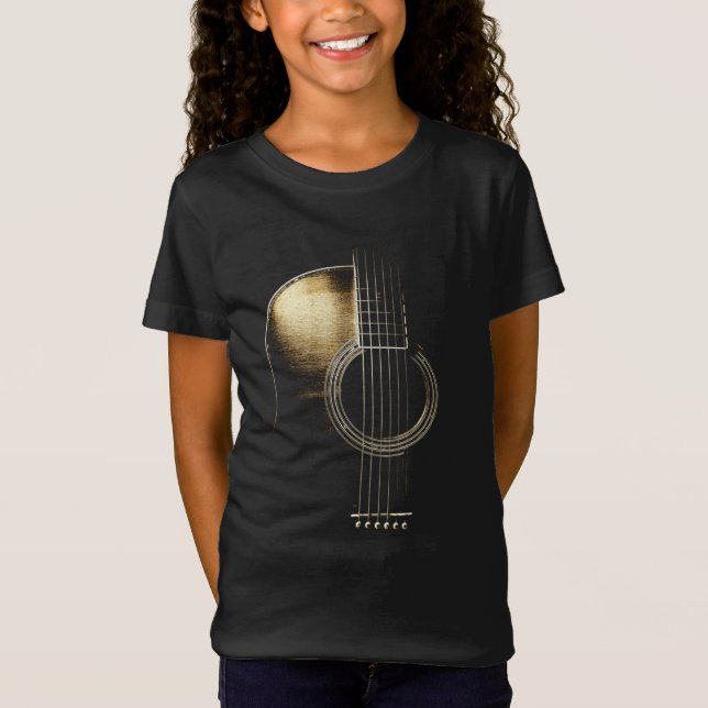 T-Shirt Guitare acoustique Lite (Devant)