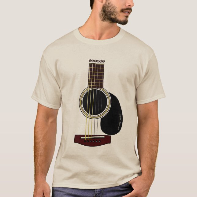 T-shirt guitare acoustique T (Devant)