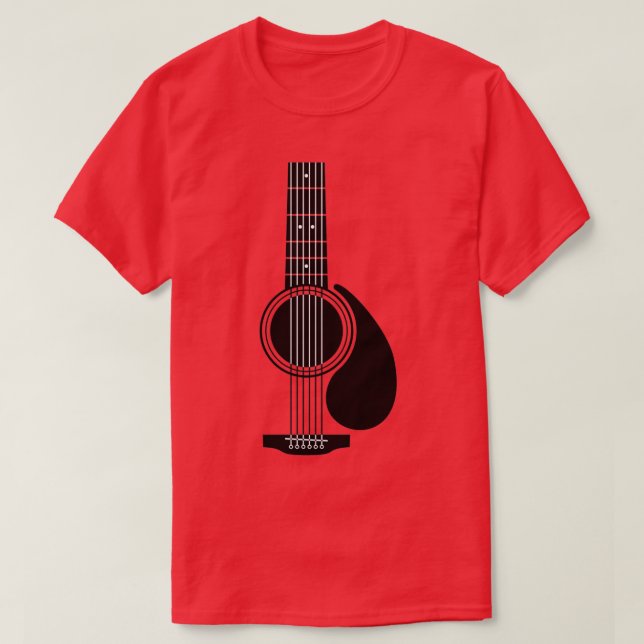 T-shirt Guitare acoustique Tumbler vectoriel Guitare Tumbl (Design devant)