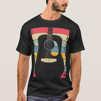 T-shirt Guitare acoustique vintage