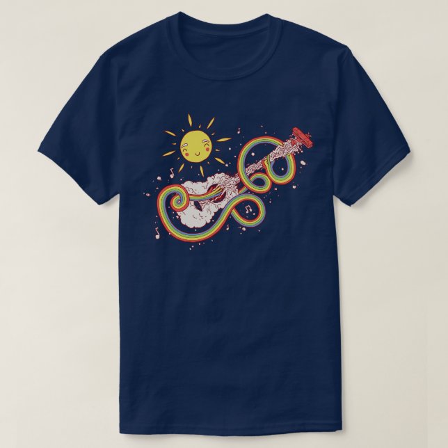 T-shirt Guitare aérienne (Design devant)