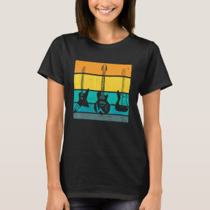 T-shirt Guitare Basse Électrique Acoustique Guitariste Bas