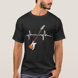 T-shirt Guitare basse Heartbeat