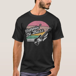 T-shirt Guitare Basse Vintage Slappin' Da Bass