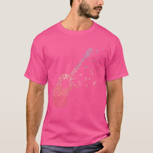 T-shirt Guitare Cadeaux Hommes Notes musicales Musicien gu