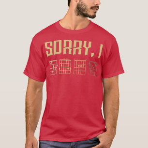 T-shirt Guitare Chords Electrique Acoustique basse Lecteur