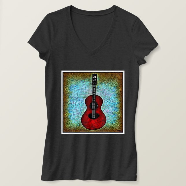 T-shirt guitare classique (Design devant)