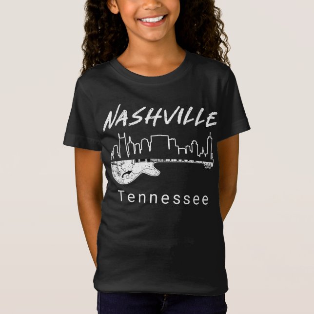 T-Shirt Guitare Country Music Souvenir Cadeau Nashville (Devant)