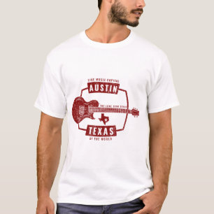 T-shirt Guitare d'Austin Texas Live