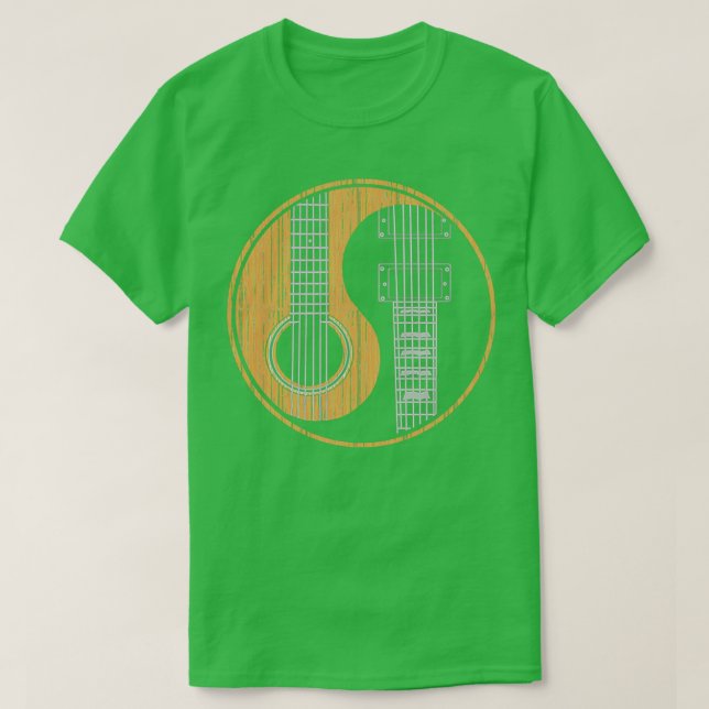 T-shirt Guitare de basse acoustique (Design devant)