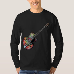 T-shirt Guitare de colorant de cravate