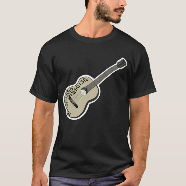 T-shirt Guitare de Guthrie "Cette machine tue les fasciste (Devant)