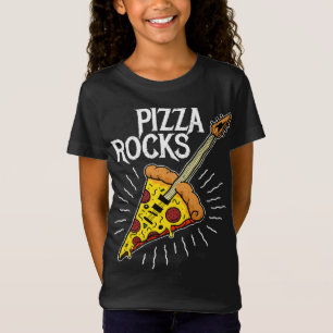 T-Shirt Guitare de pizza - Drôle rochers de pizza